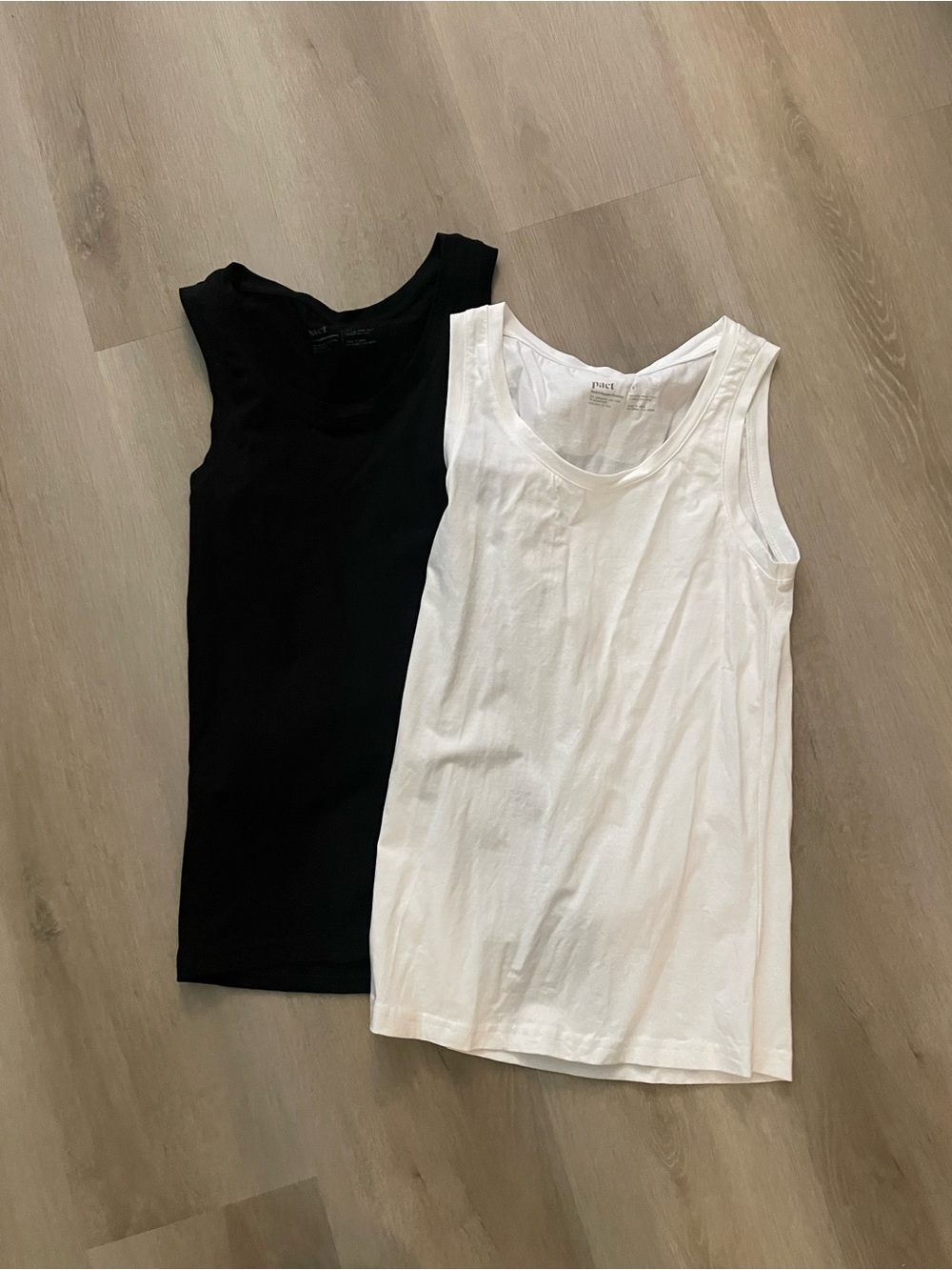Pact Tank Top Set - Black & White organic cotton